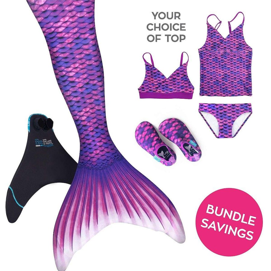 Mermaid Tails Fin Fun Mermaidens | Mermaidens Bundle: Asian Magenta