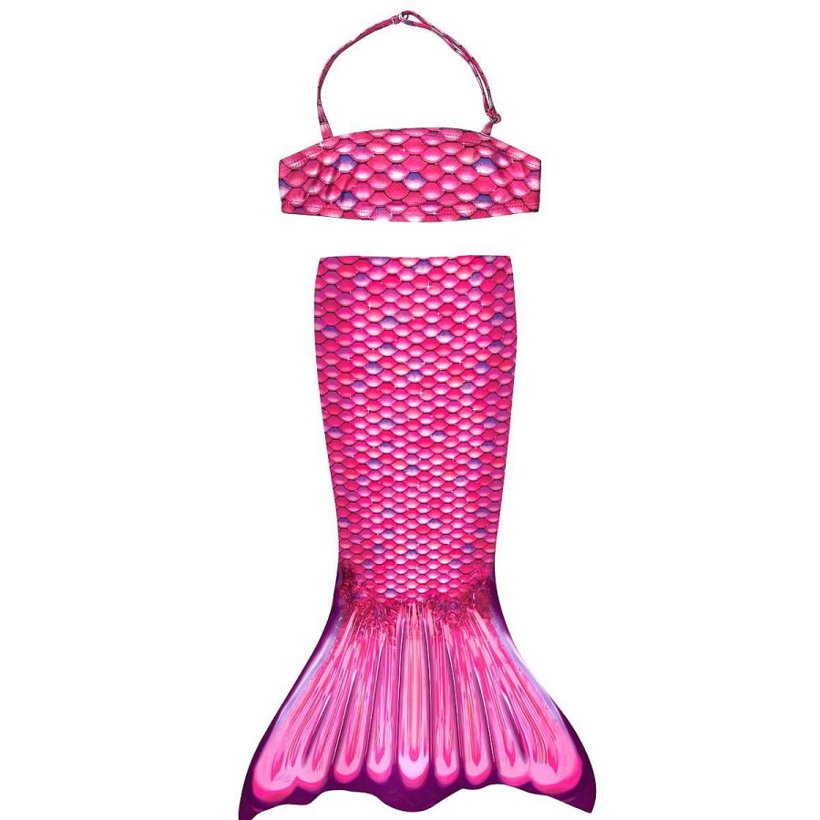 Mermaid Tails Fin Fun Mermaidens | Malibu Pink Toddler Tail And Bandeau Set