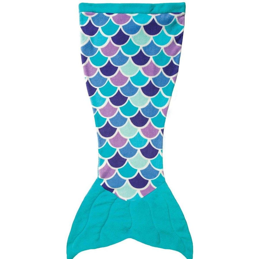 Blankets Fin Fun | Cuddle Tails Mermaid Tail Blanket In Aqua Dream