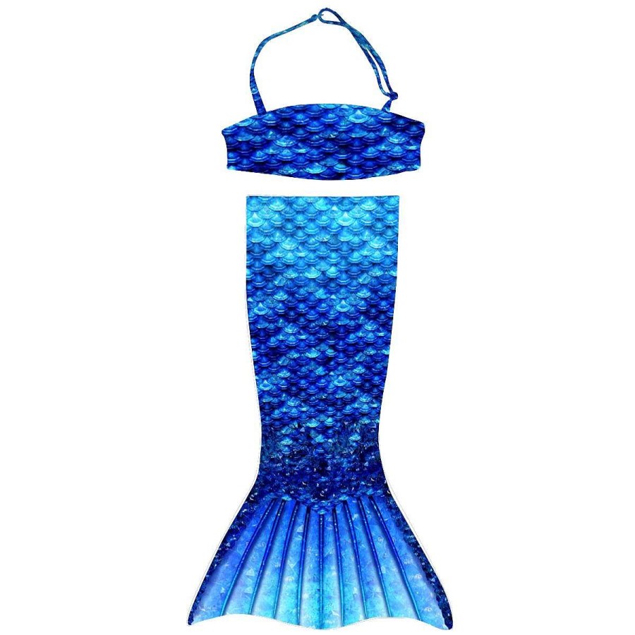 Mermaid Tails Fin Fun Mermaidens | Arctic Blue Toddler Tail And Bandeau Set