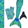 Mermaid Tails Fin Fun Mermaidens | Aussie Green Mermaid Tail Set & Leggings Bundle