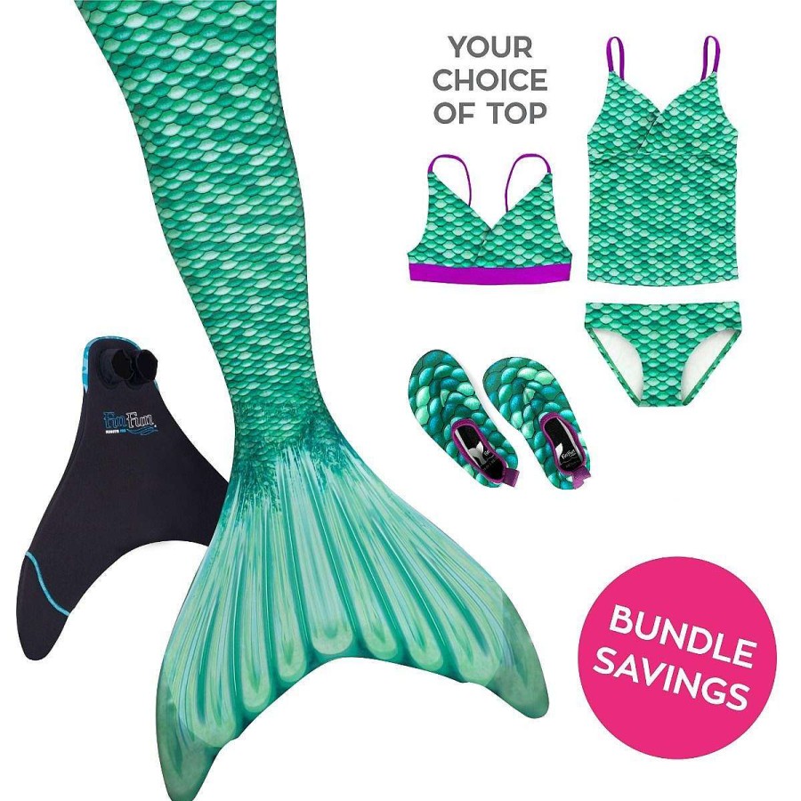 Mermaid Tails Fin Fun Mermaidens | Mermaidens Bundle: Celtic Green