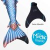 Mermaid Tails Fin Fun Atlantis | Bronzed Sapphire Atlantis Mermaid Tail