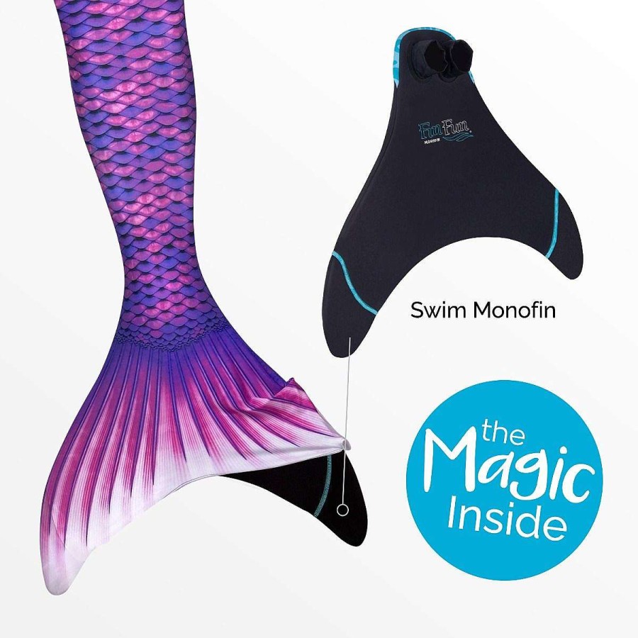 Mermaid Tails Fin Fun Mermaidens | Asian Magenta Mermaid Tail