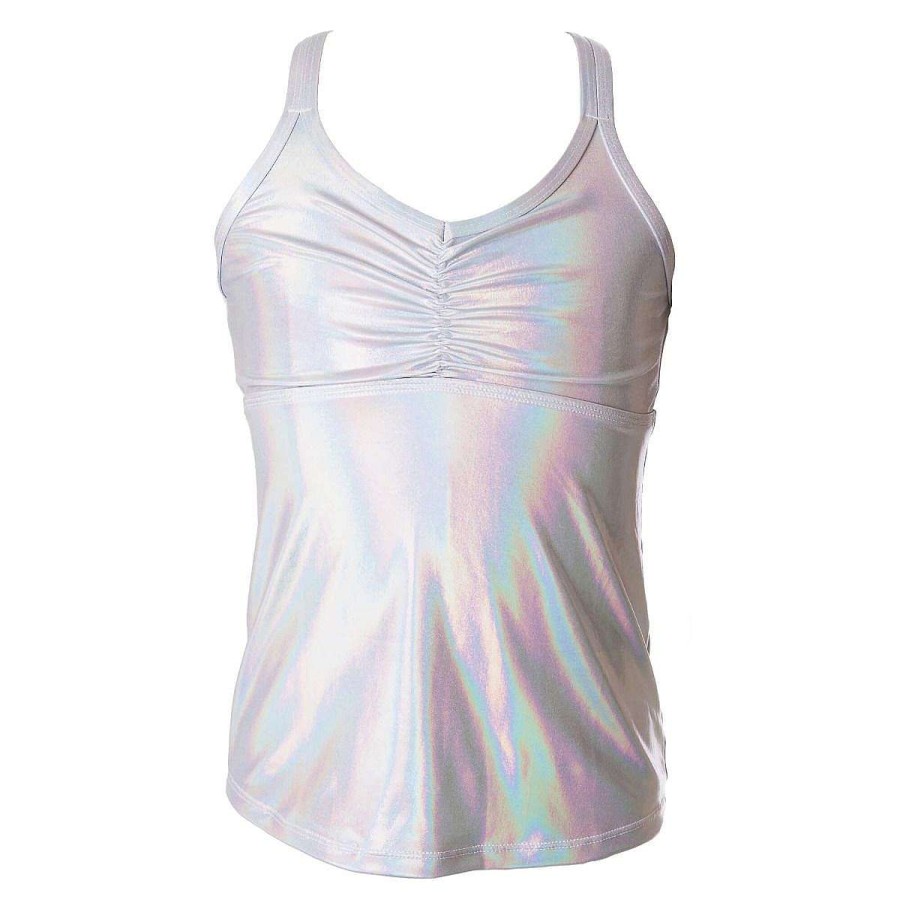 Swimwear Fin Fun Tops | Iridescent Tankini Top