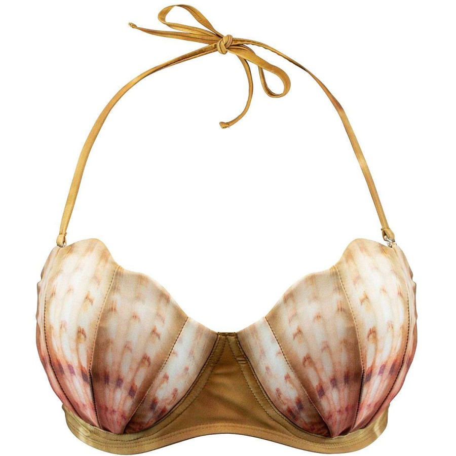 Swimwear Fin Fun Tops | Womens Sandbar Royal Shell Bikini Top