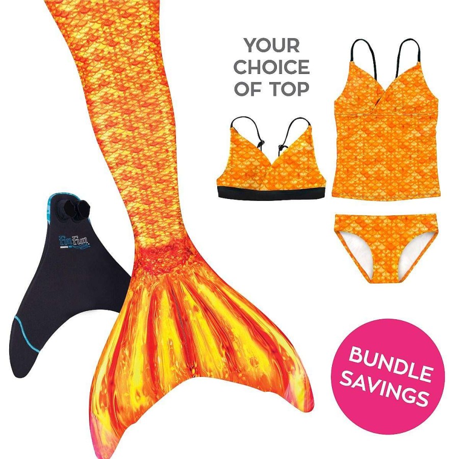 Mermaid Tails Fin Fun Mermaidens | Mermaidens Bundle: Tropical Sunrise