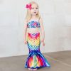 Mermaid Tails Fin Fun Mermaidens | Rainbow Reef Toddler Tail, Bandeau Top, And Water Shoes Bundle