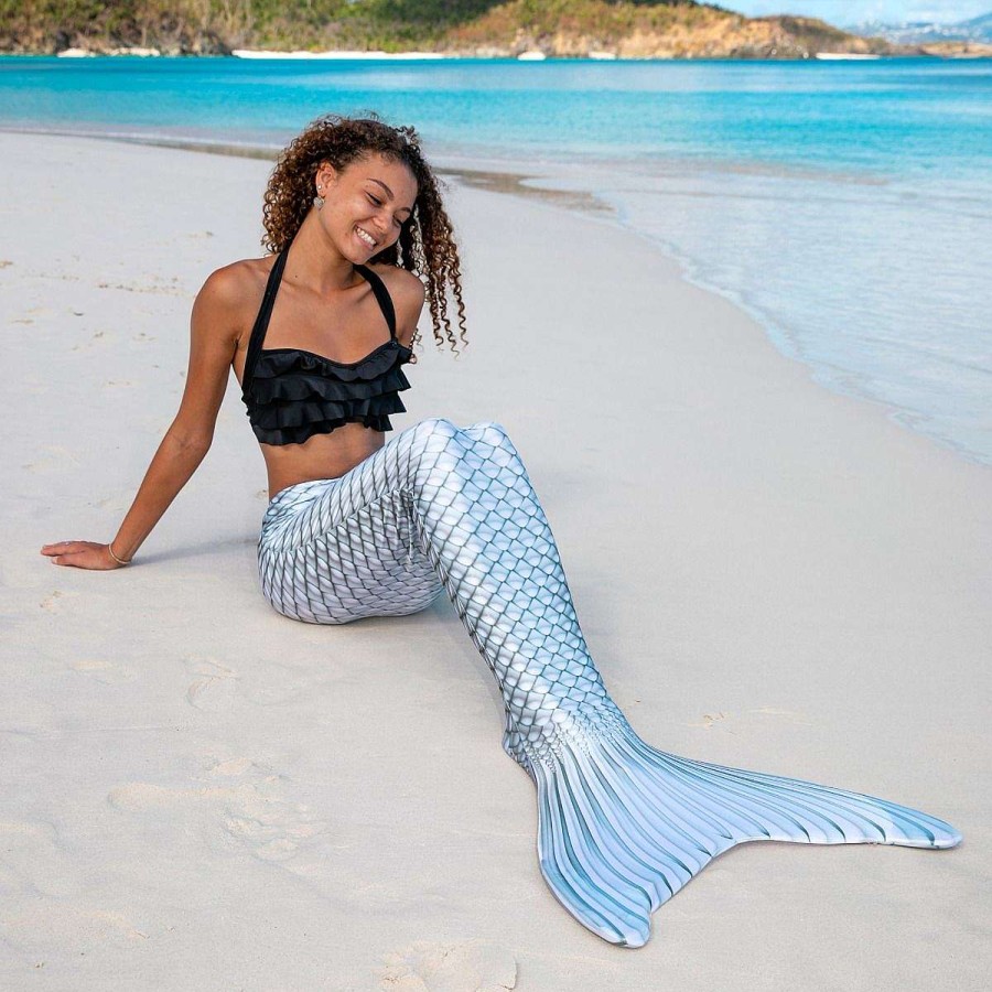 Mermaid Tails Fin Fun Limited Edition | Silver Lightning Mermaid Tail