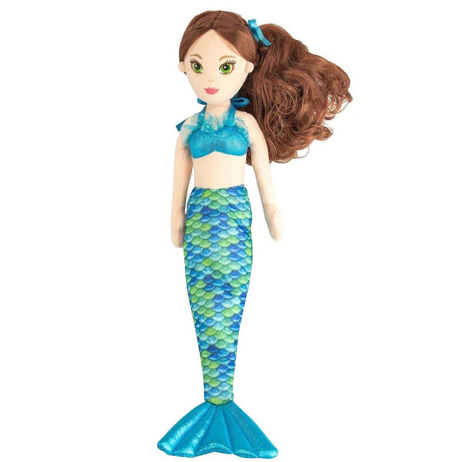 Toys & Gifts Fin Fun Mermaiden Dolls | Aurora® Mermaiden Zoey Green Mermaid Plush Doll