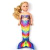 Toys & Gifts Fin Fun Doll Tails | Rainbow Reef Doll Tail Set - 18-Inch