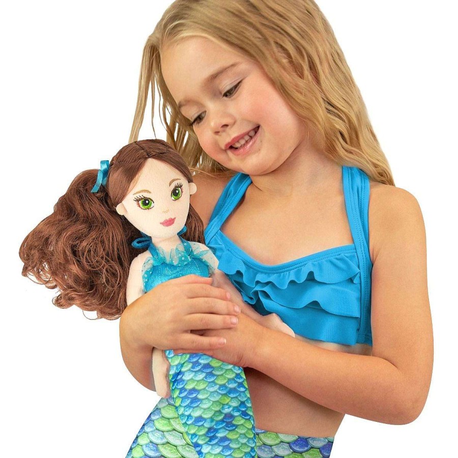 Toys & Gifts Fin Fun Mermaiden Dolls | Aurora® Mermaiden Zoey Green Mermaid Plush Doll