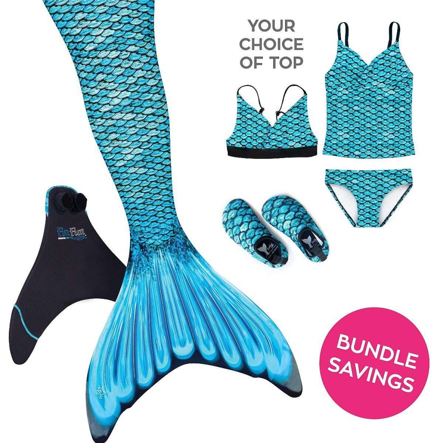 Mermaid Tails Fin Fun Mermaidens | Mermaidens Bundle: Tidal Teal