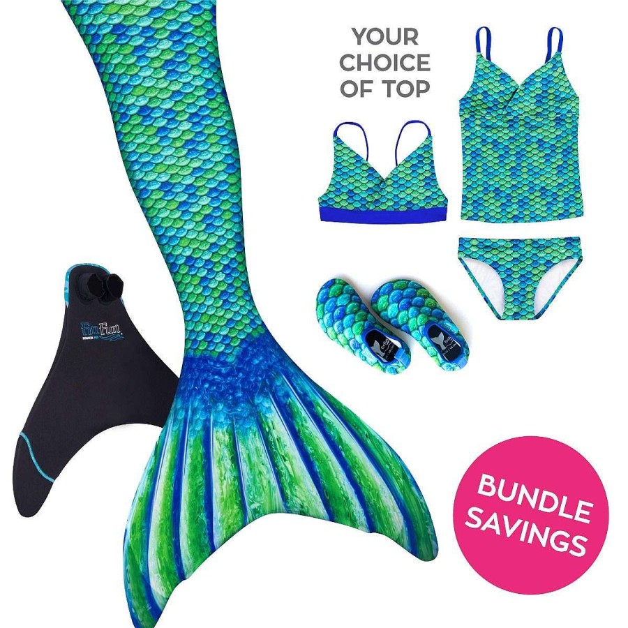 Mermaid Tails Fin Fun Mermaidens | Mermaidens Bundle: Aussie Green