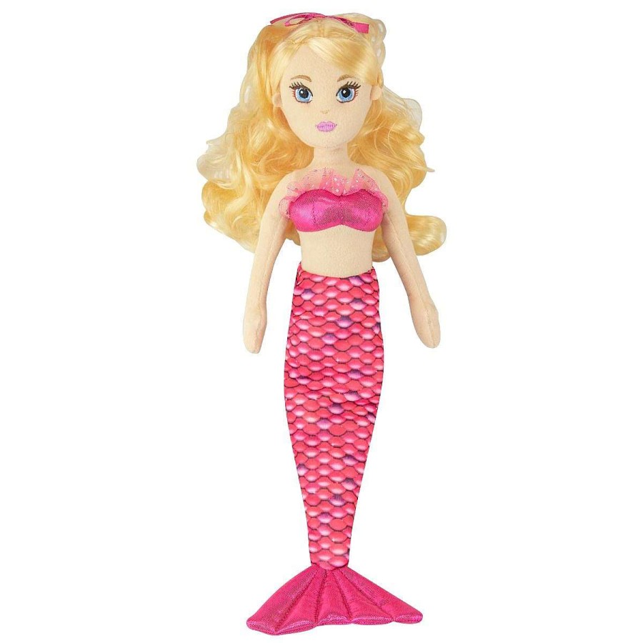 Toys & Gifts Fin Fun Mermaiden Dolls | Aurora® Mermaiden Waverlee Pink Mermaid Plush Doll