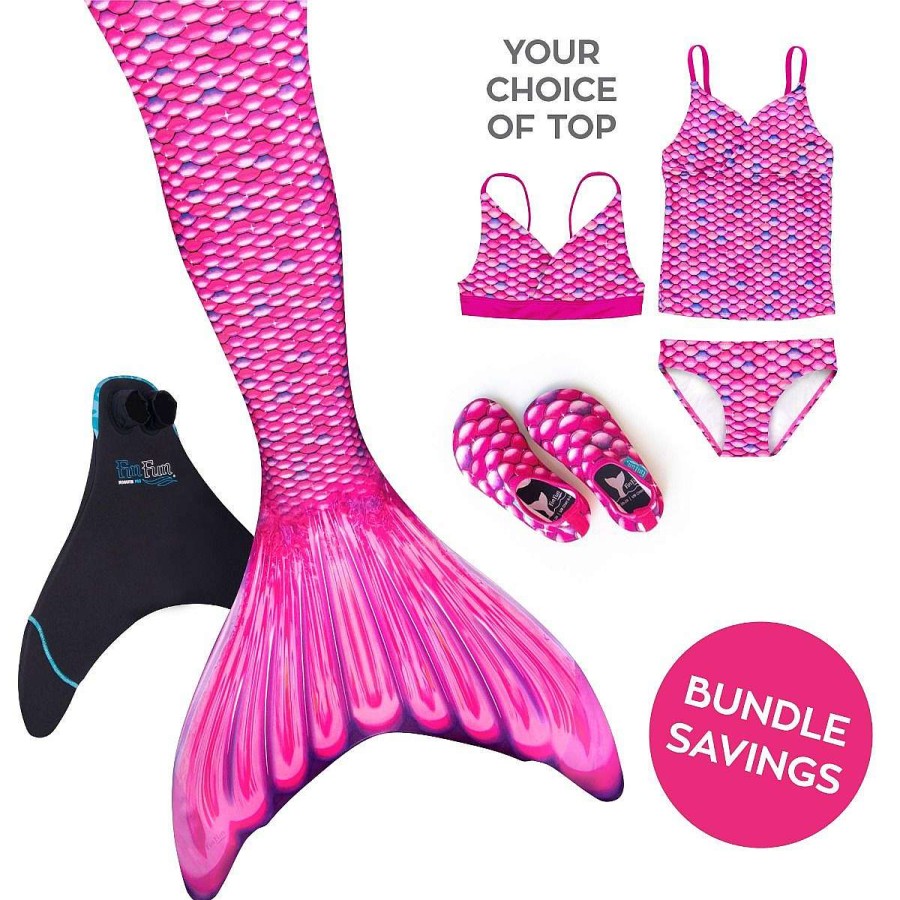 Mermaid Tails Fin Fun Mermaidens | Mermaidens Bundle: Malibu Pink