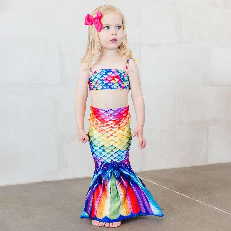 Mermaid Tails Fin Fun Mermaidens | Rainbow Reef Toddler Tail And Bandeau Set