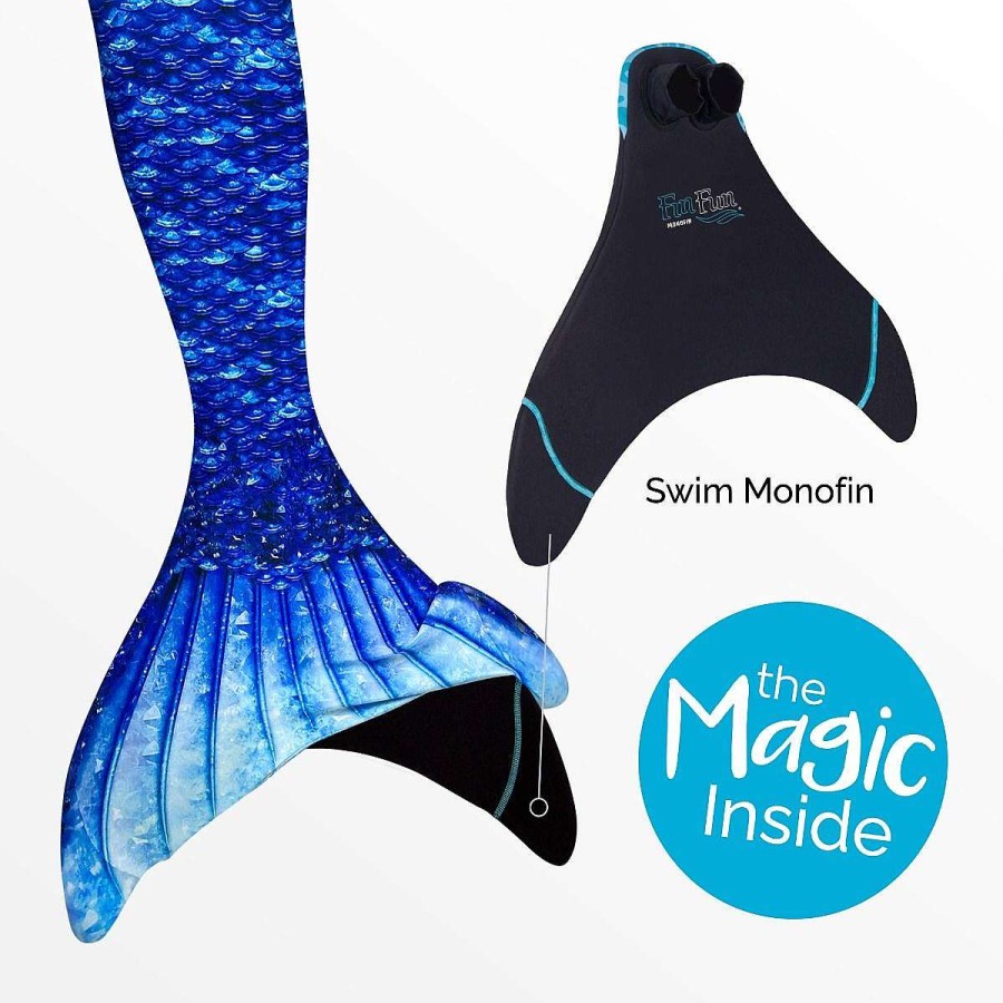 Mermaid Tails Fin Fun Mermaidens | Arctic Blue Mermaid Tail