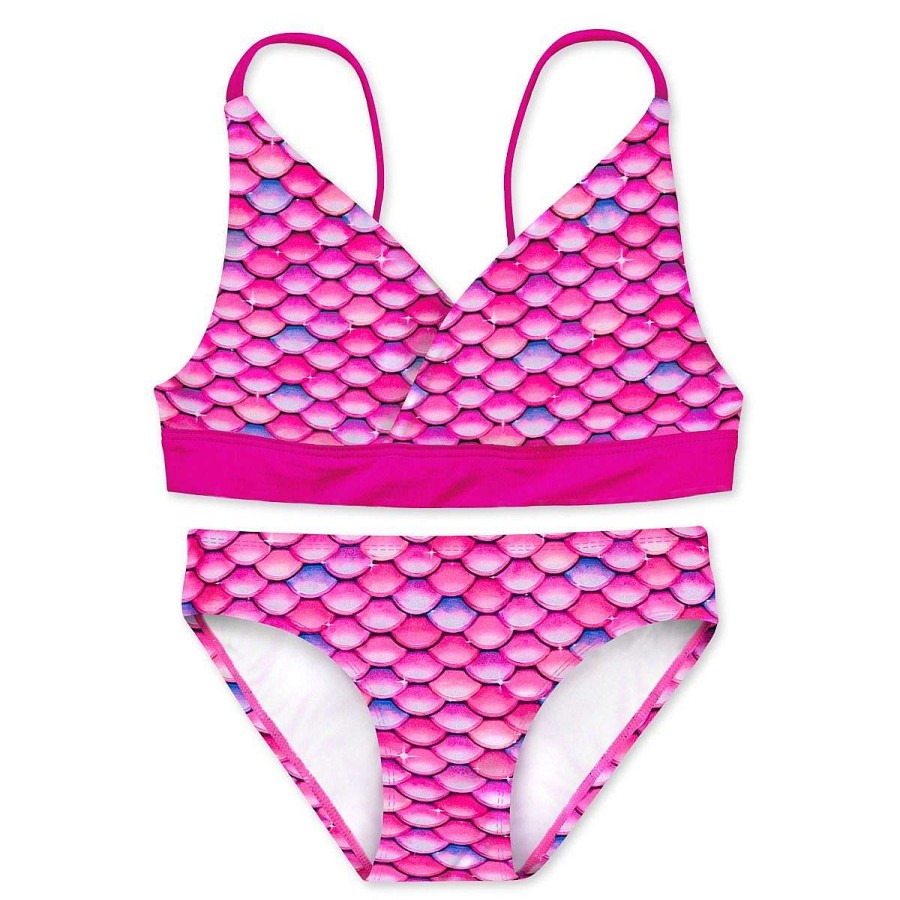 Swimwear Fin Fun Sets | Girls Malibu Pink Bikini Set