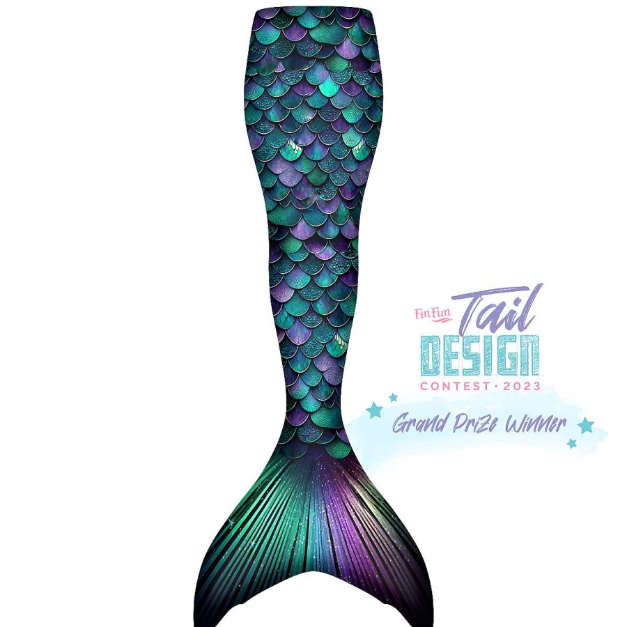 Mermaid Tails Fin Fun | Emerald Amethyst Star Mermaid Tail